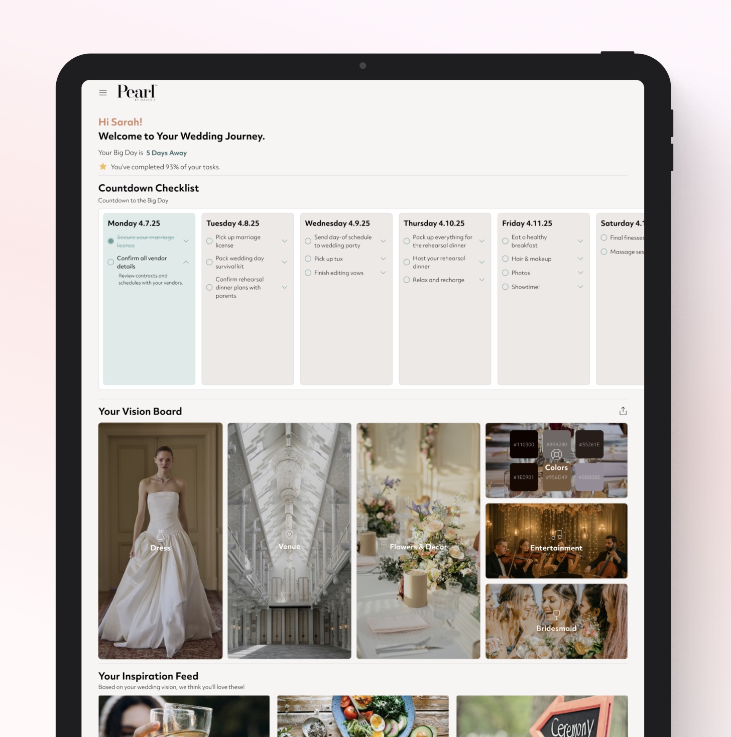 What's the best wedding planning checklist? Pearl Planner.